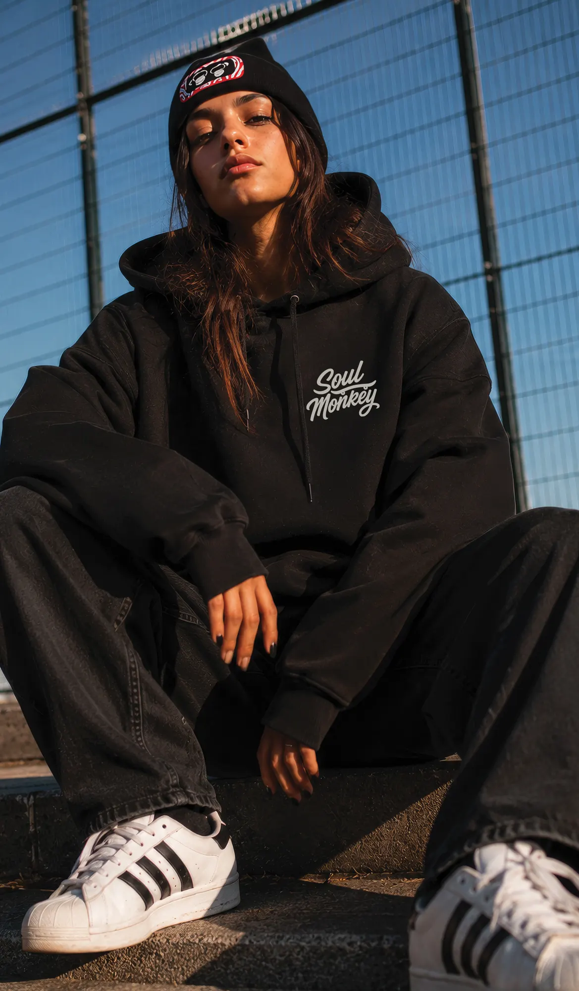 Soul Monkey hoodie ve bere tasarımı
